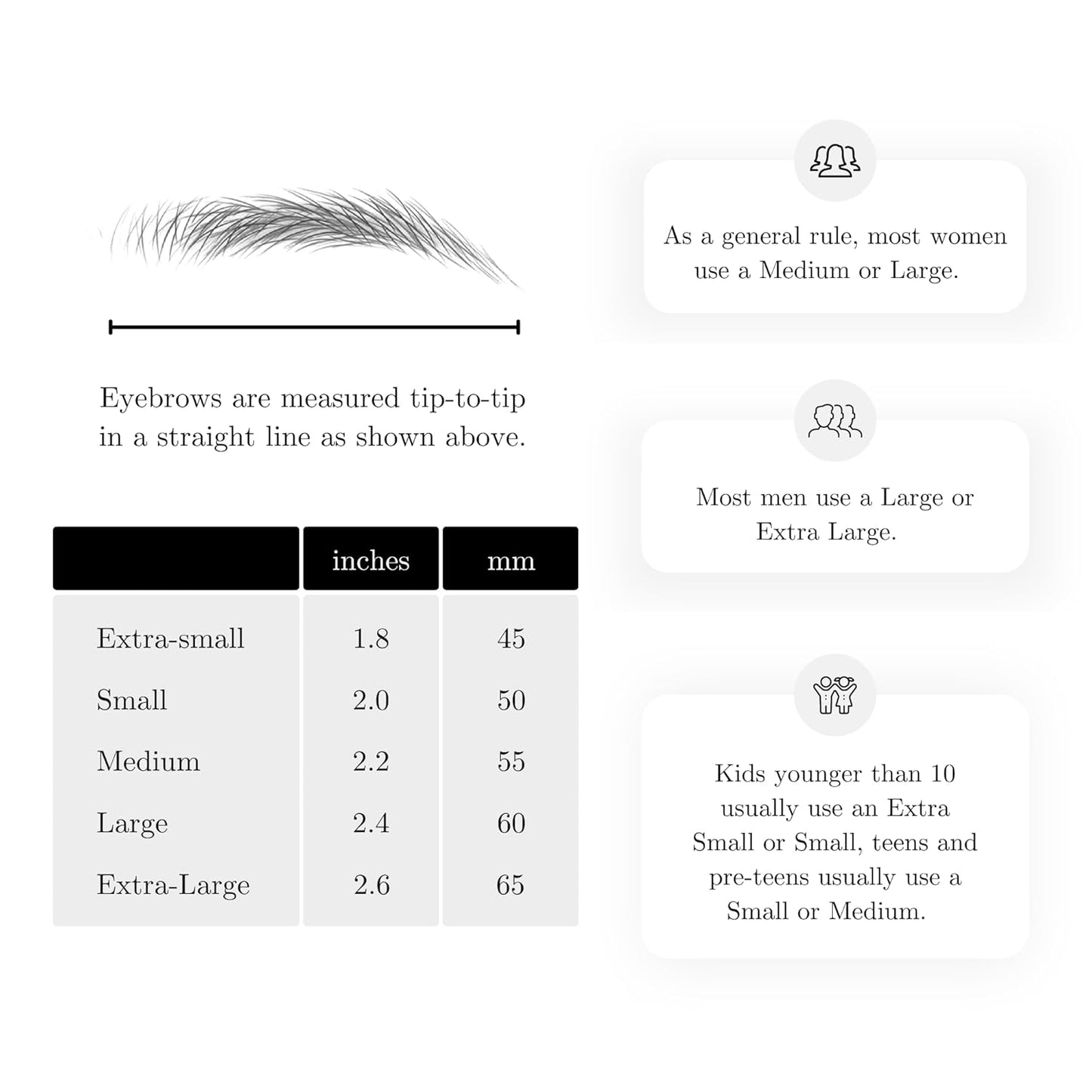 (10 pairs) Dark Brown Temporary Eyebrow Tattoo - Extra Large Size - Waterproof & Smudgeproof - Everyday Brow Style Eyebrow Stickers - Sheet Lasts up to 30 Days - Won't Work on Existing Brows