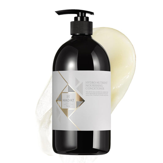 HADAT Hydro Nutrient Nourishing Conditioner – Professional Salon Formula with Biotin, Sea Minerals & Coconut Oil – Deep Moisture, Shine & Restoration for Dry, Damaged or Frizzy Hair (27.05 Fl oz)