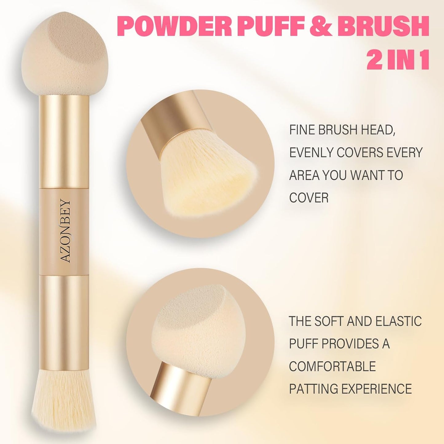 Root Touch Up Sets,Hairline Powder for Women Cover Up- Hairline Concealer for Thin and Thinning Hair, Water & Sweat Resistant,Contain Azonbey Makeup Brush (Med Blonde, Med-Makeup Brush)