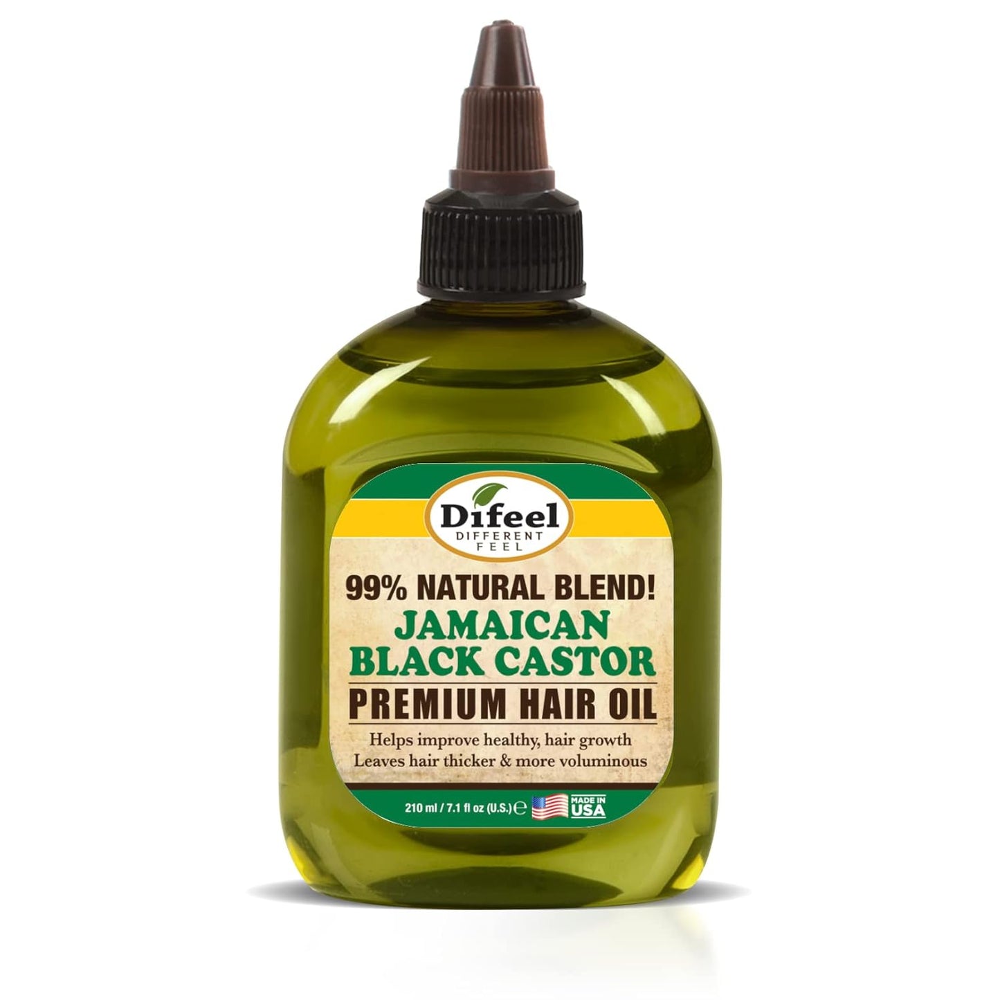 Difeel Premium Natural Jamaican Black Castor Hair Oil 7.1 oz - Jamaican Black Castor Oil for Hair Growth