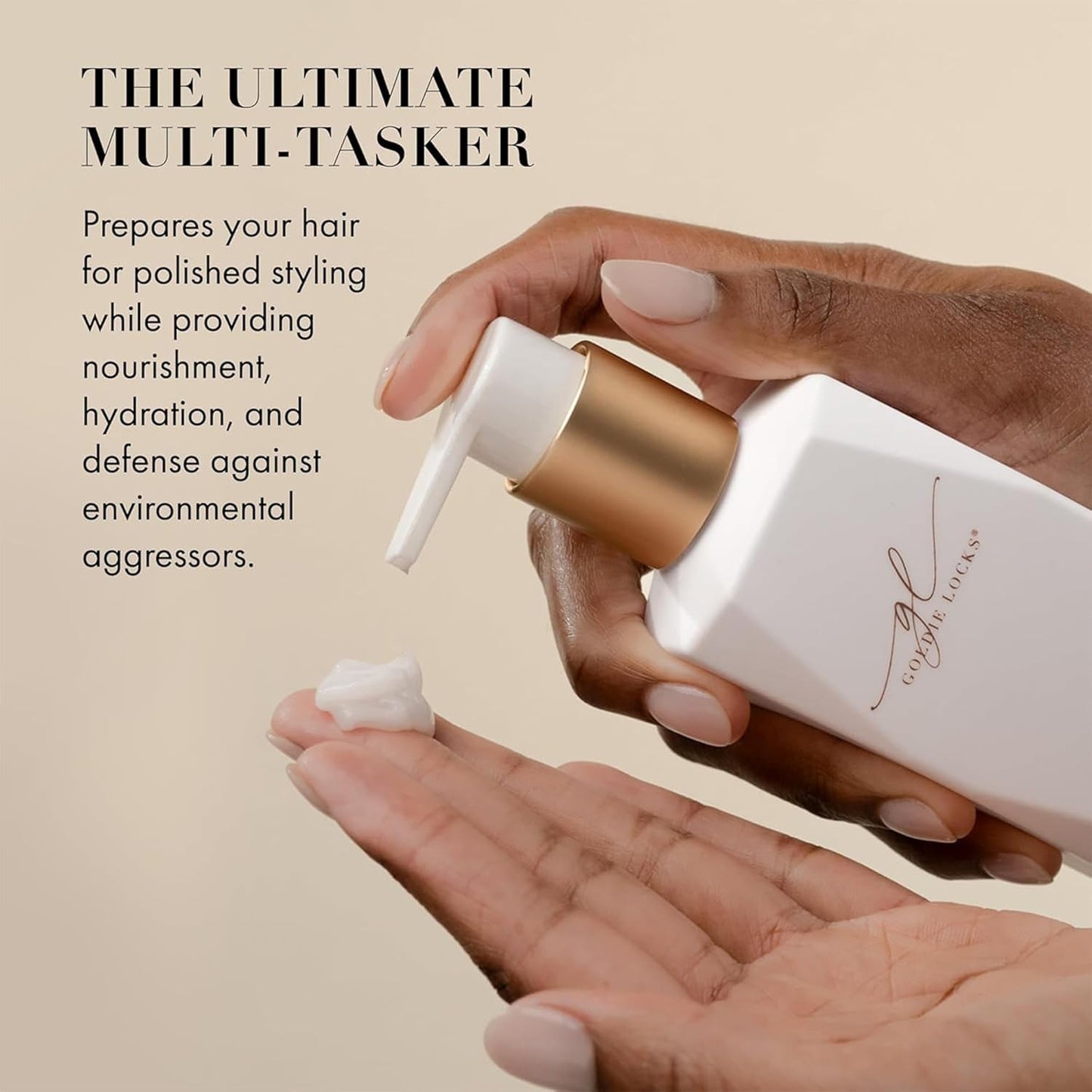 Goldie Locks Signature Leave-In Conditioner - Moisturizes and Controls Frizz - Lightweight Daily Hydration - Safe for Extensions & Color-Treated Hair - Protein-Free - 5.1 fl oz (Packaging May Vary)