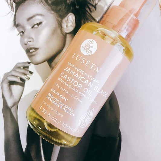 Luseta 100% Pure Natural Jamaican Black Castor Oil Hair Oil, Moisturizing & Healing, For Hair Growth 3.38oz