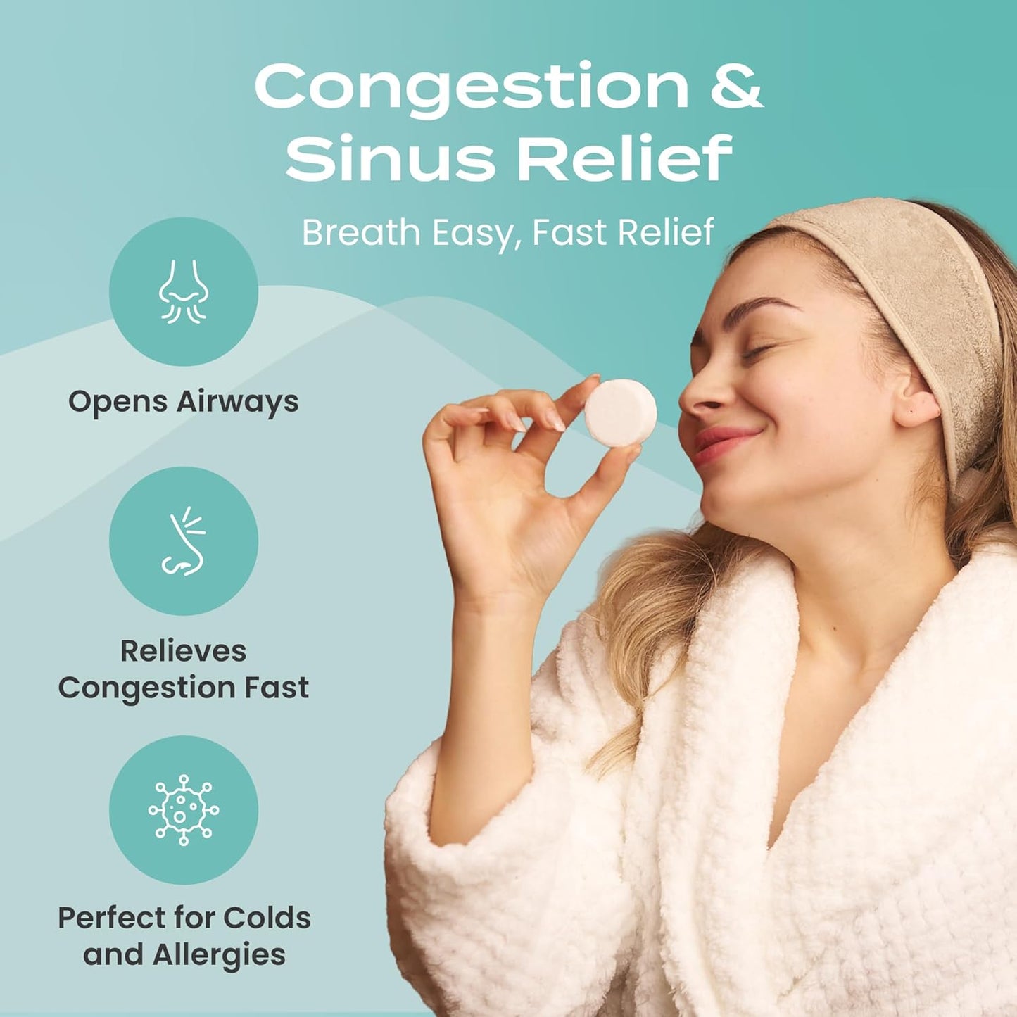 Body Restore Shower Steamers Aromatherapy 15 Pack - Christmas Stocking Stuffers for Men, Birthday Gifts for Women, White Elephant, Relaxation, Self Care - Eucalyptus