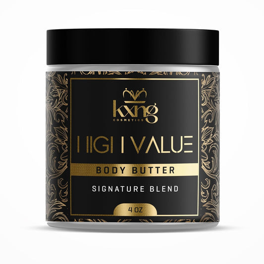KXNG Cosmetics, Body Butter, Organic Skin Care for Men and Women, Body Moisturizer Lotions and Creams, Raw Shea Butter, Cocoa Butter, Mango, Coconut Oil, Hand, Foot, All Skin Types (High Value)
