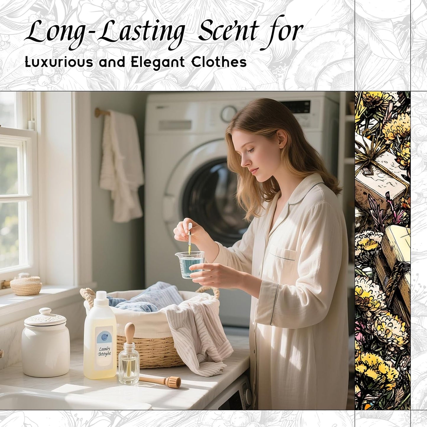 HIQILI Helichrysum Fragrance Oil for Home Diffuser, Floral Scents for Candle, Soap and Perfume Making, Blend to Body Lotion & Moisturizer - 1 Fl Oz