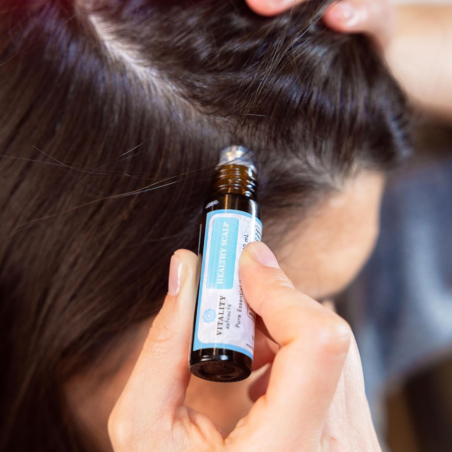 Vitality Extracts Healthy Scalp Essential Oil Blend - 10ml Roll-On, Cleanse, Hair Growth, Amla Oil, Ayurvedic, Hair Repair, Strengthening
