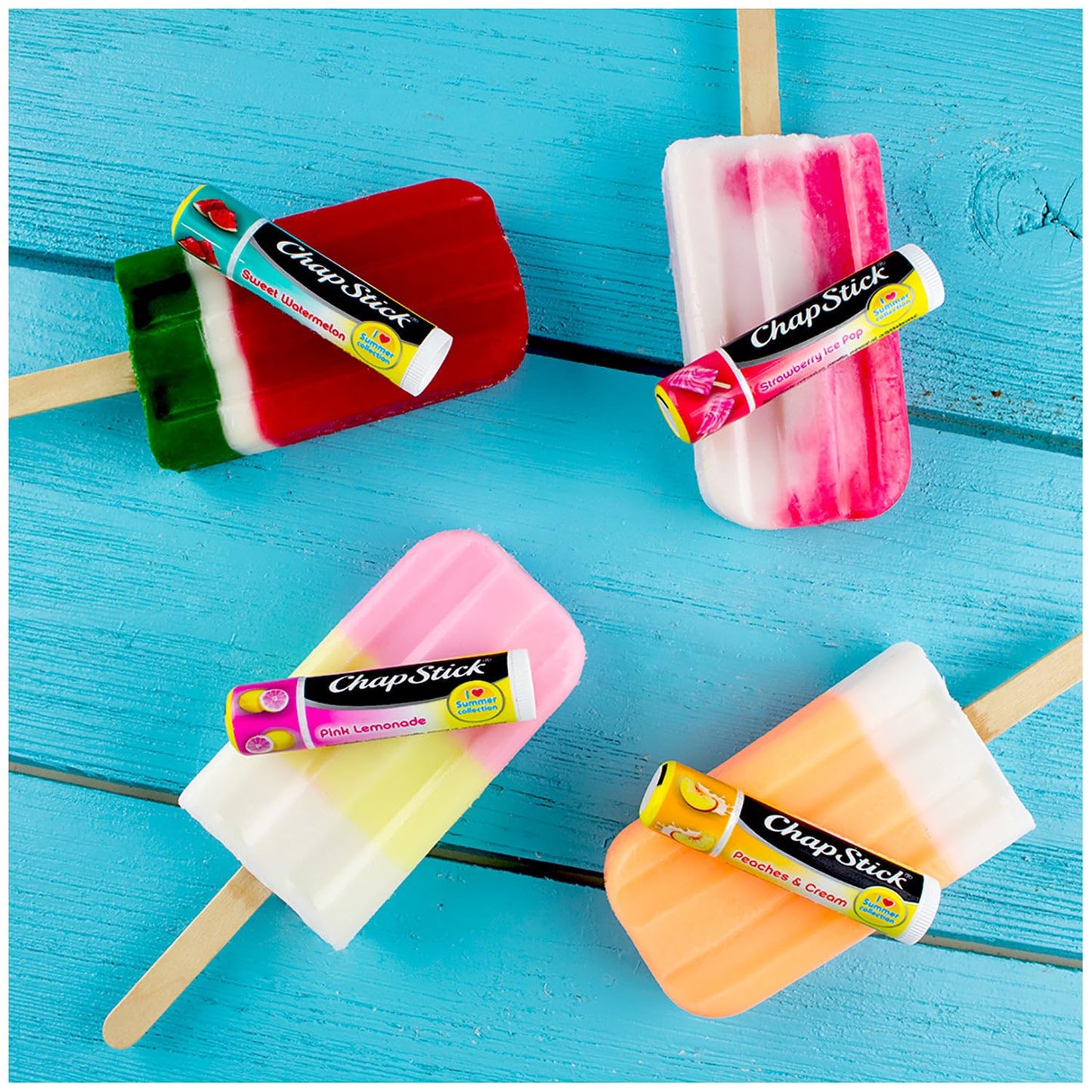 ChapStick Lip Moisturizer, Strawberry Ice Pop, 12-Pack – Limited Edition Bulk Lip Balm, Sweet & Refreshing, 0.15 Oz Ea