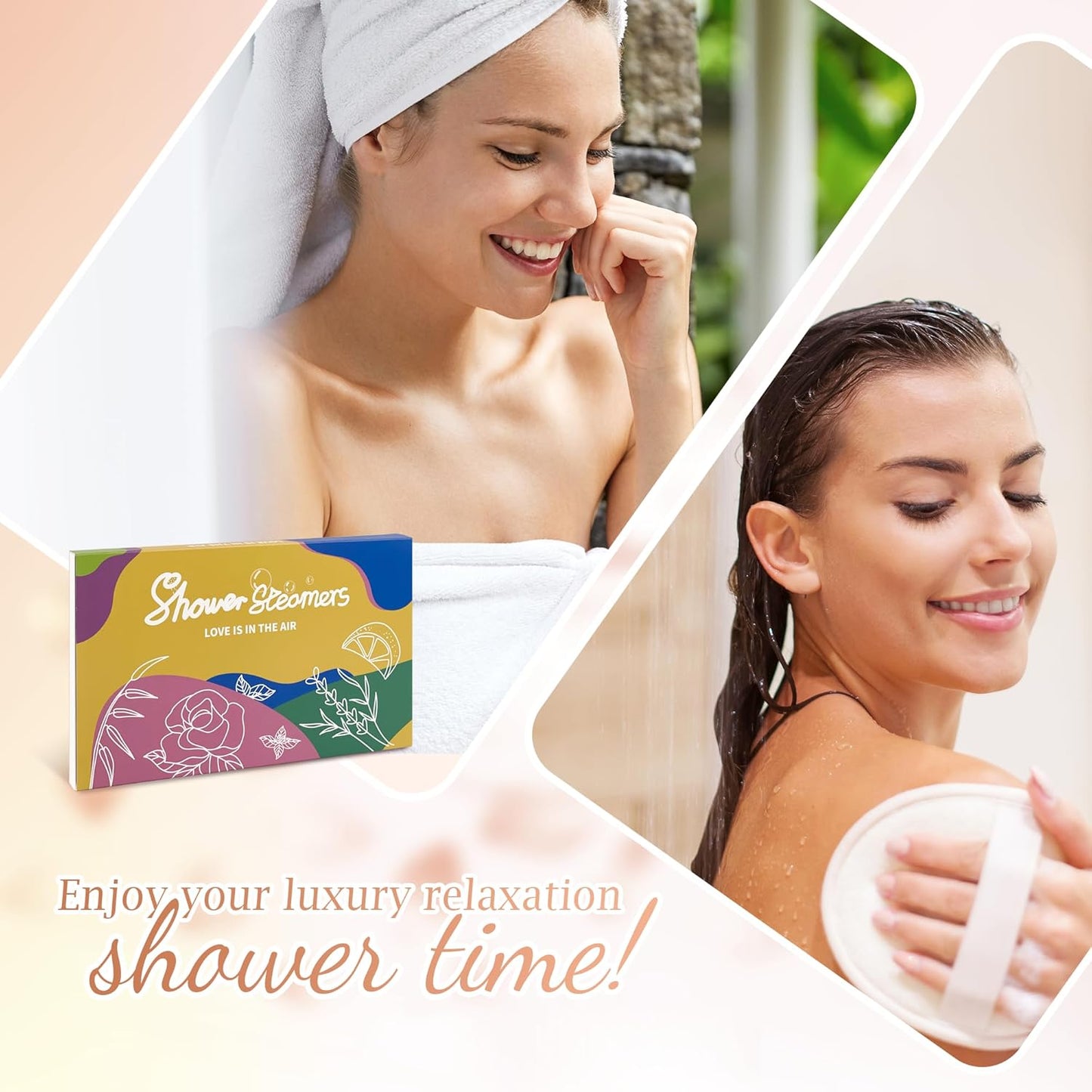 15PCS Shower Steamers Aromatherapy, Gifts for Women & Men Birthdays Christmas Adults Moms Natural Essential Oils, Stocking Stuffers Shower Tablets for Home SPA Self Care Relaxation Stress Relief